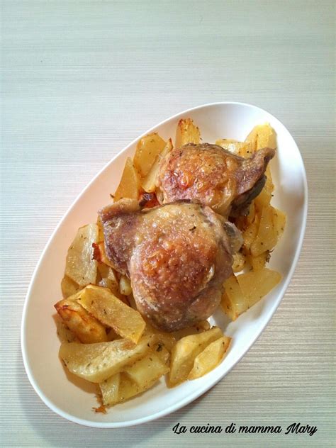 Sovracosce di pollo al forno. Ricetta sovracosce di pollo al forno con patate ...