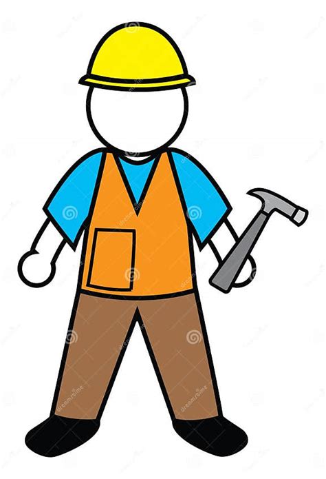 Construction Worker Stock Vector Illustration Of Building 14562464
