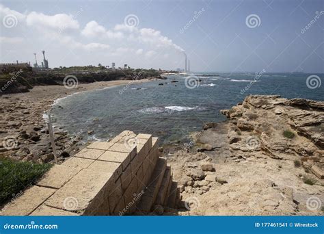 Beach Along with the Mediterranean Sea during Daytime in Caesarea
