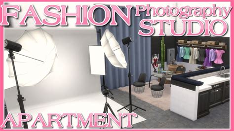 The Sims 4 Fashion Photography Studio Apartment Speed Build No Cc