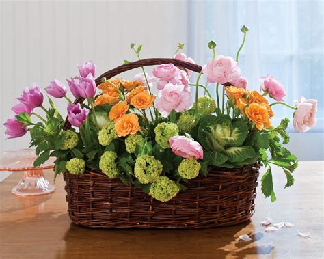 Easter Basket 5 Spring Floral Arrangements For Easter Southern Lady