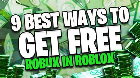 9 Best Ways To Get Free Robux In Roblox Youtube