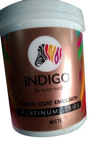 Indigo Floor Coat Emulsion Platinum Series White Paint Packaging Size