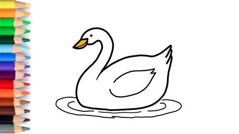 Cara Menggambar Bebek Yang Mudah Youtube
