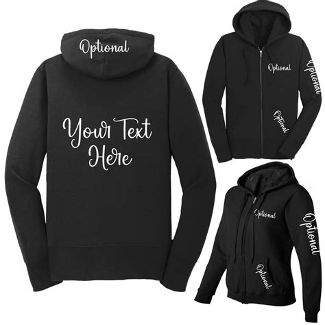 Create Your Own Full Zip Hoodie Personalized Brides