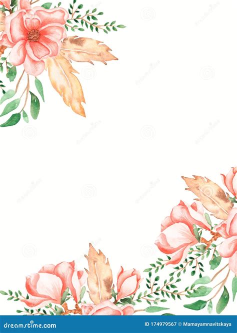 Watercolor Boho Floral Bouquet Illustration Card Peony Greenery