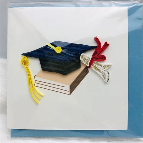 Quilling Graduation Cards With Envelopes Handmade Paper Card Quilling