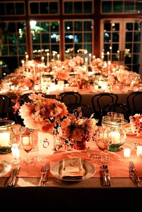 Spectacular Autumn Wedding Autumn Wedding Reception Indoor Reception