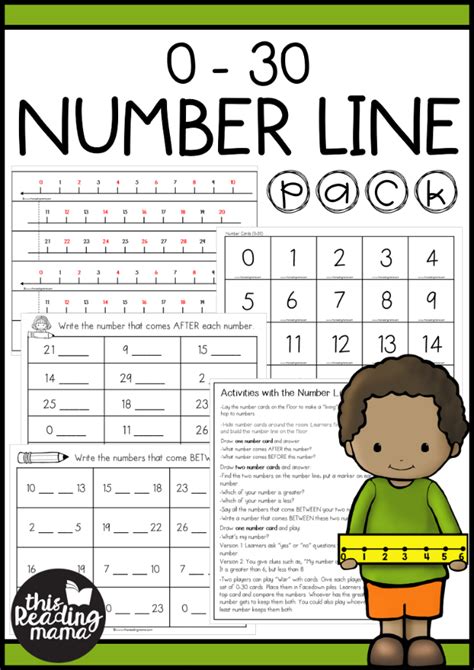 Number Line Worksheets Kindergarten