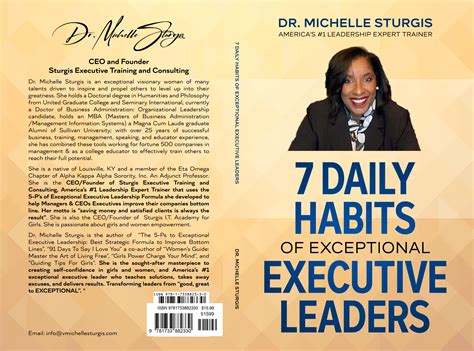 7 Daily Habits Of Exceptional Executive Leaders By Dr Michelle Sturgis