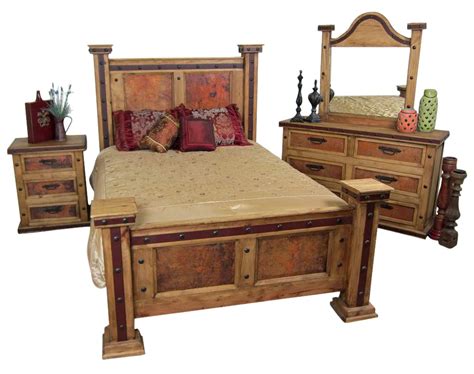 Pounded Copper Rustic Bedroom Set Mexican Rustic Furniture Design Download Free Images Wallpaper [furnituredesign421.blogspot.com]