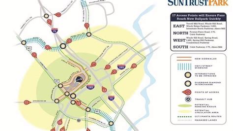 Atlanta Braves Release Graphic Showing Stadium Parking Traffic