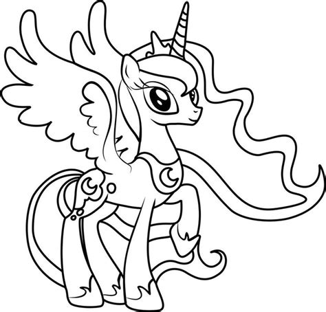 This is the best image was rated 5 by bing.com for keyword coloring my little pony, you will find this result at bing.com. Princess Luna Coloring Pages | My little pony coloring, My ...
