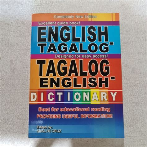 English Tagalog Tagalog English Dictionary Lazada Ph
