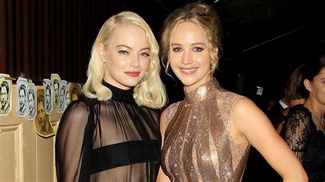 Jennifer Lawrence And Emma Stone Joke About Competing For Easy A