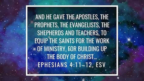 Five Fold Ministry To Equip The Saints Ephesians 411 16 Sermon
