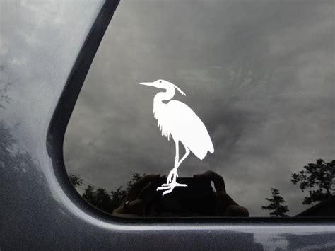Heron Sticker Vinyl Car Decal Bird Anti Collision Sticker Etsy