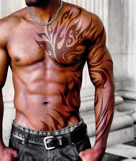 Shoulder Tattoos For Men Cool Chest Tattoos Tribal Tattoos Chest