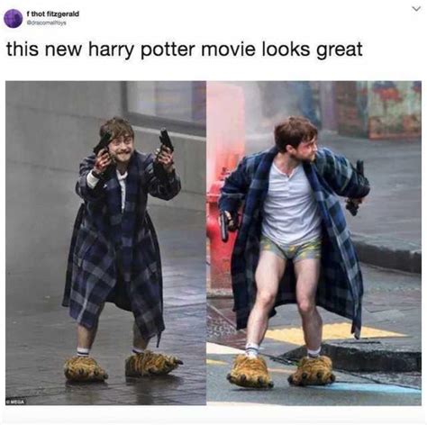 This New Harry Potter Movie Looks Great Daniel Radcliffe Holding Two Guns Know Your Meme