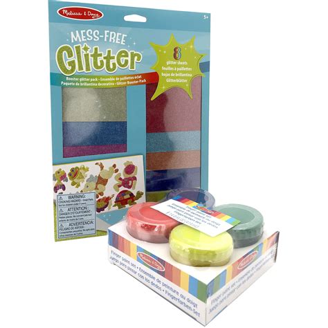 Melissa And Doug Mess Free Glitter And Finger Paint Bundle Decoration