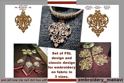 Set Of Fsl Design And Classic Design · Creative Fabrica Ith Embroidery