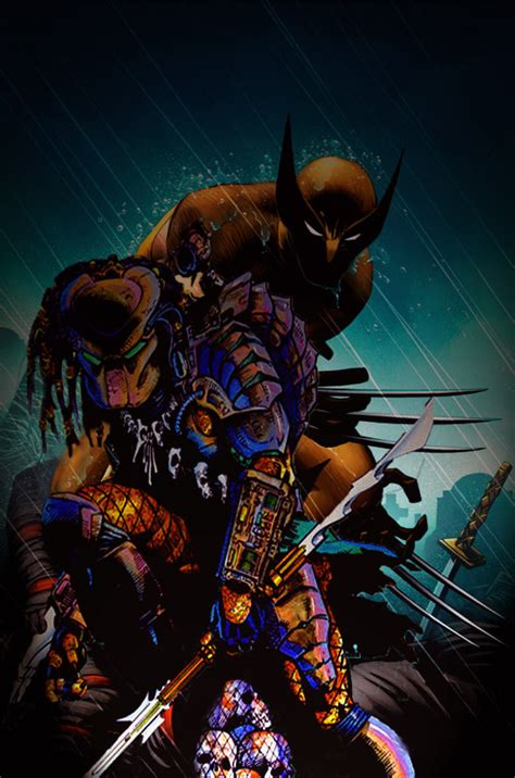 Wolverine And The Predator Predator Artwork Wolverine Art Wolverine