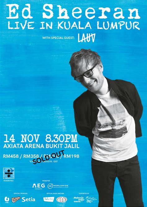 Besi, bukit jalil, 57000 kuala lumpur. Ed Sheeran Live In Kuala Lumpur | PR Worldwide | Events Asia