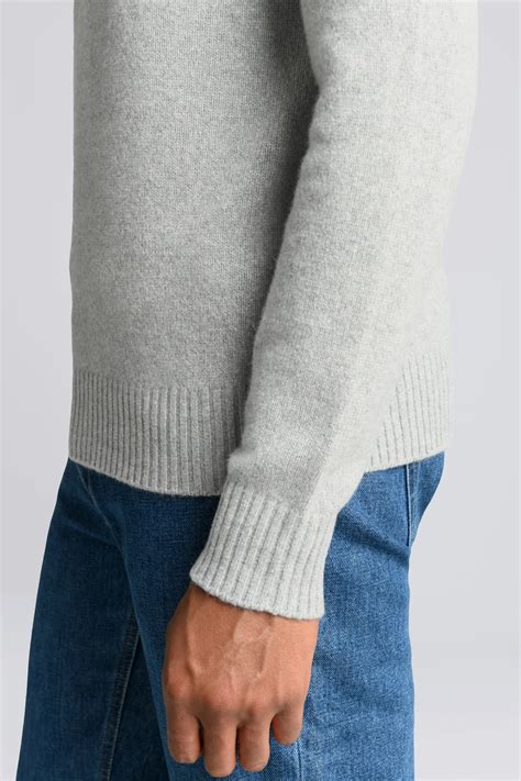 Light Grey Cashmere Sweater 100 Recycled Cashmere Asket