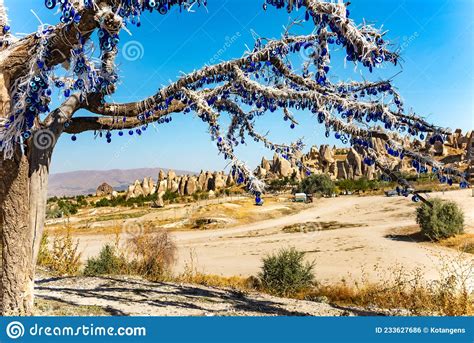 The Branches Of Tree Decorated With Evil Eye Amulets Goreme