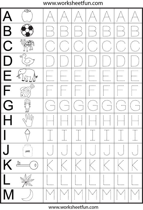 There's a section for tracing each letter (both uppercase and lowercase), one with a. Letter Tracing - 2 Worksheets / FREE Printable Worksheets ...