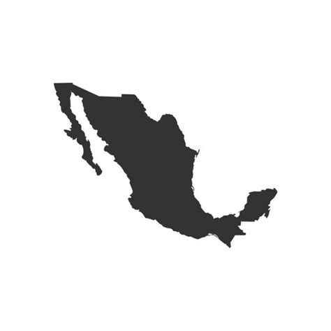 Mapa Republica Mexicana Blanco Y Negro Mapa De Vectores De México
