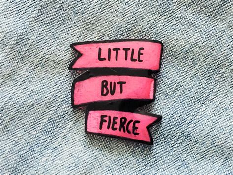 Feminist Banner Pin In Pink