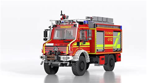 Unimog U 5000 Wildland Fire Truck Tanklöschfahrzeug Waldbrand Lego