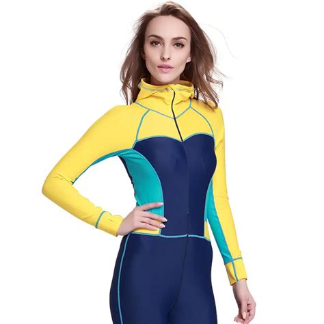 Aliexpress Com Buy Sbart Lycra Women Long Sleeve Diving Wetsuit One