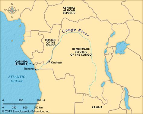 Congo River On World Map Map