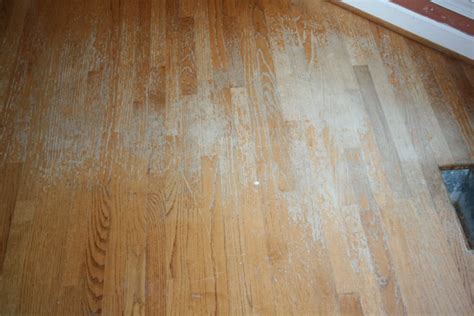 A Closer Look At The Damage To This Floor Buff And Coat Hardwood Floor