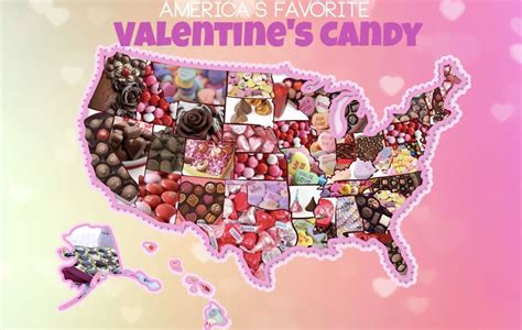 The United States Favorite Valentines Day Candy Map