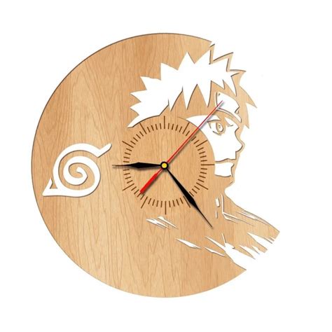 Naruto Design Wooden Wall Clock Home Art Playroom Move Game Comicsin Us