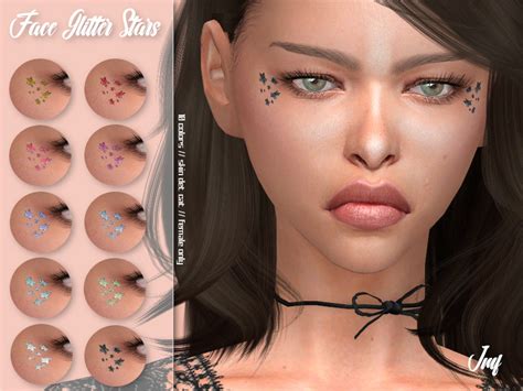 Imf Face Glitter Stars The Sims 4 Catalog