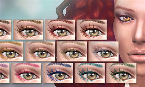 The Sims 4 Custom Content Eyelashes Unisno