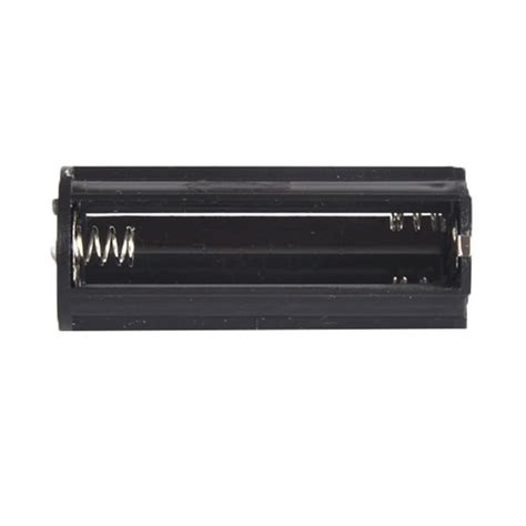 2pcs 3 Aaa Battery Black Plastical Holder Box Case Cylindrical Type For