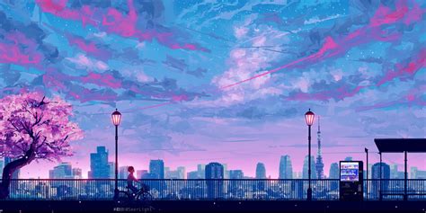 Aesthetic Anime Wallpaper City Cityscape Wallpaper Anime Scenery Wallpaper Scenery Wallpaper