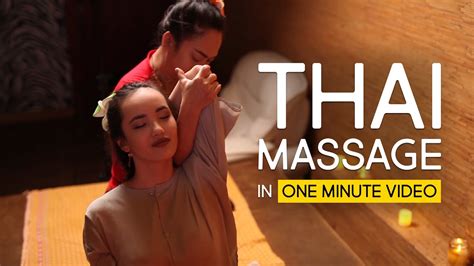 Thai Massage In A One Minute Video Youtube
