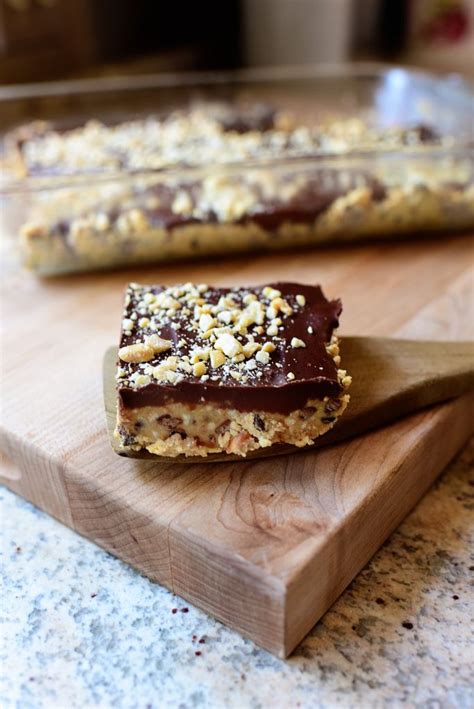 Dan heb je geluk, want hier zijn ze. No-Bake Peanut Butter Bars | Recipe | Butter, Mini ...