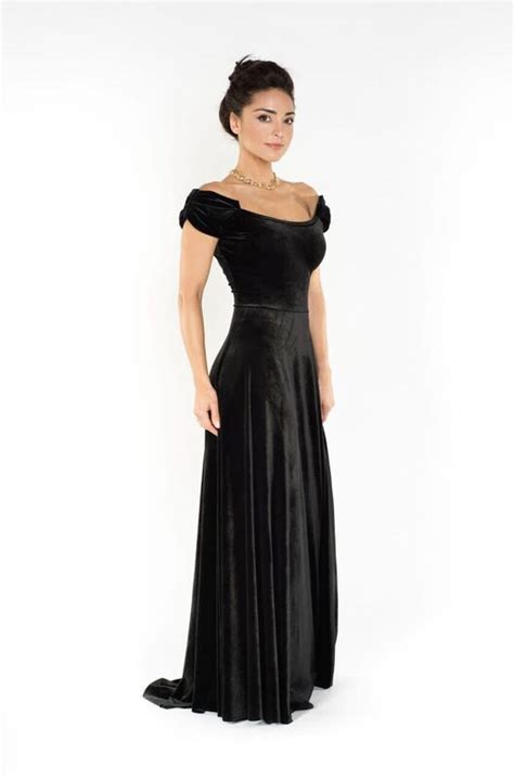 Black Velvet Gown The London Tango Boutique
