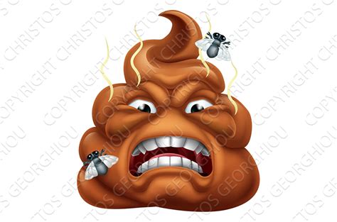 Angry Mad Dislike Hating Poop Poo Illustrations Creative Market