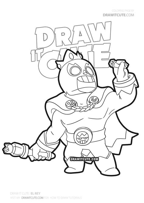 See more of brawl stars on facebook. How to draw El Rey | Brawl Stars - Draw it cute in 2020 ...
