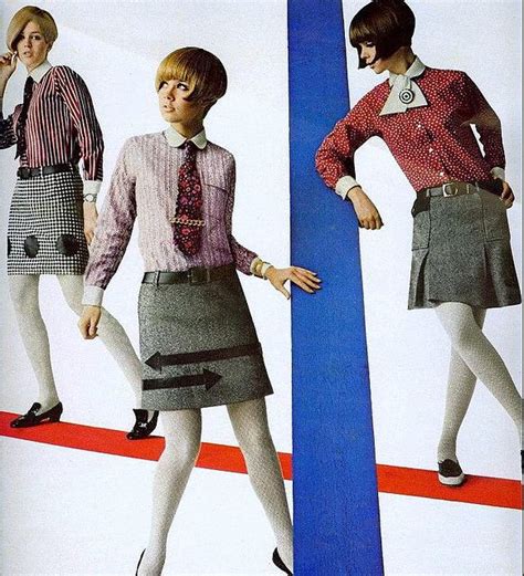 Mini Skirts From Seventeen August 1966 Sixties School Girls Sixties