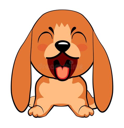 Puppy Character With Open Mouth Cute Funny Terrier Vector Illustration