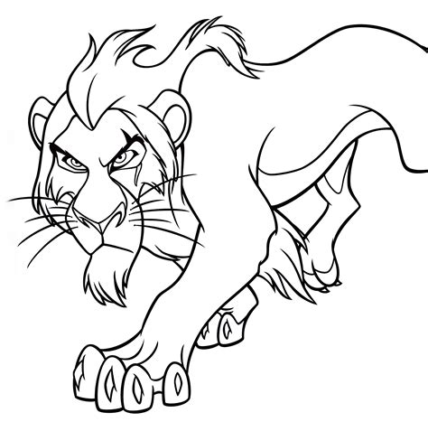 Scar Lion King Coloring Pages